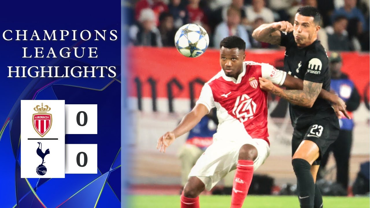 Monaco pokonuje Tottenham w emocjonującym meczu Ligi Mistrzów