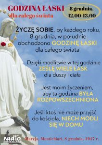 Godzina Łaski 8 grudnia – Wyjątkowy czas dla wiernych