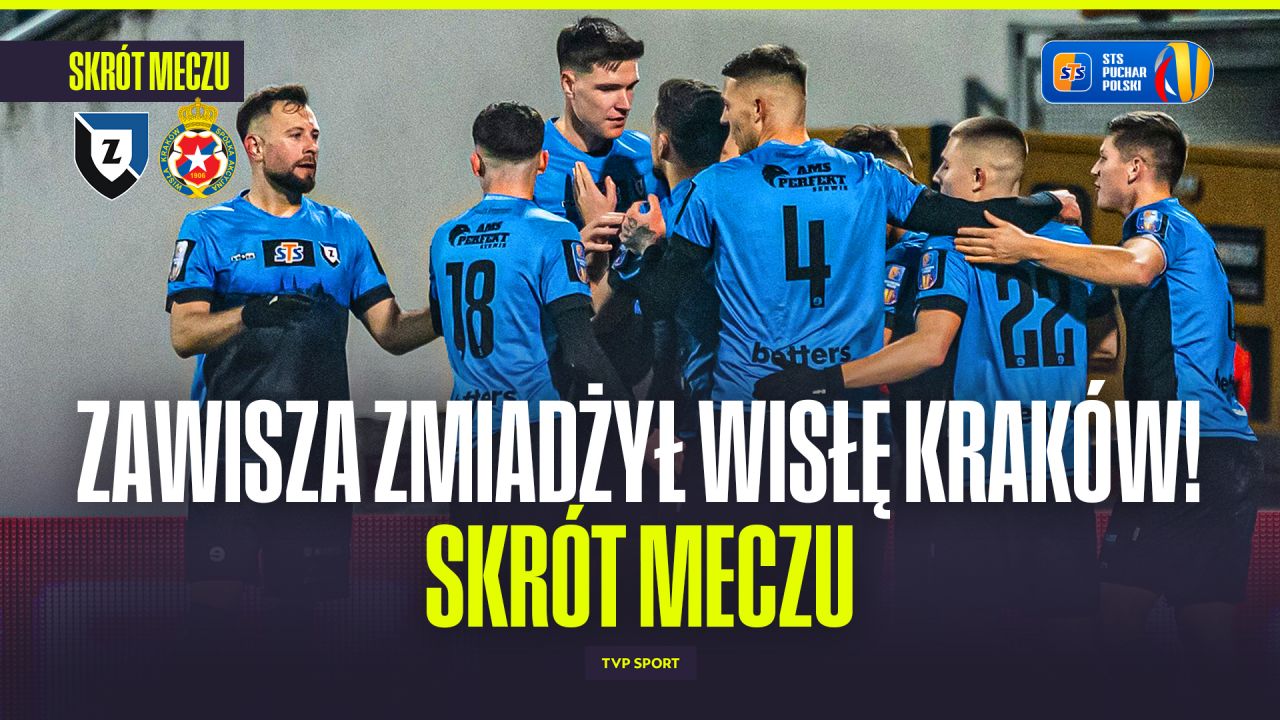 Zawisza Bydgoszcz rozbija Wisłę Kraków 4:1 – sensacja w Pucharze Polski
