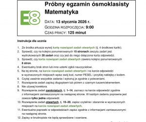 Próbny egzamin ósmoklasisty 2026: harmonogram, arkusze CKE i wskazówki
