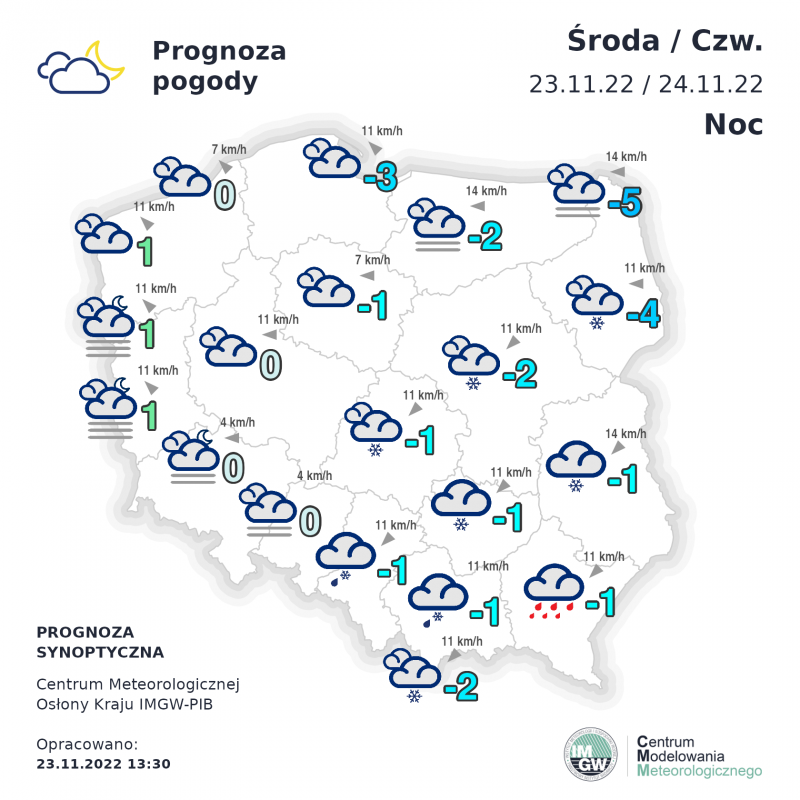 IMGW opady śniegu: ostrzeżenia i prognozy