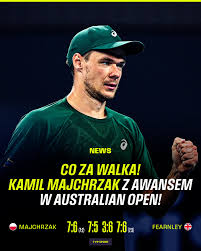 Majchrzak mecz w Australian Open: zacięty pojedynek z Marozsanem
