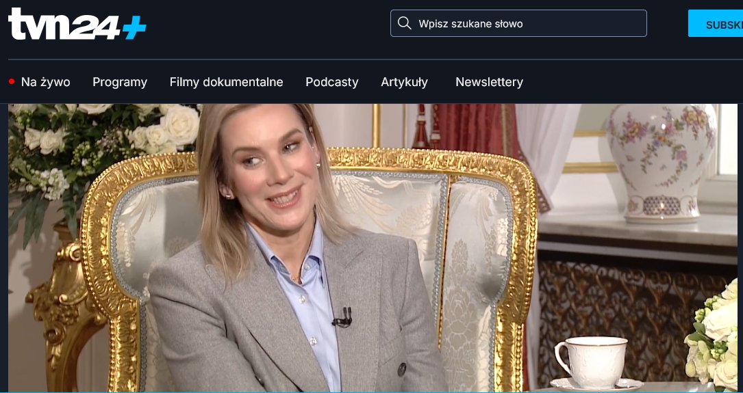 Wywiad z Nawrocką w TVN24