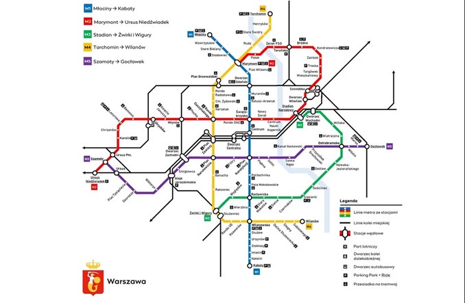 Metro Warszawa: przyszłość i obecny stan sieci metra