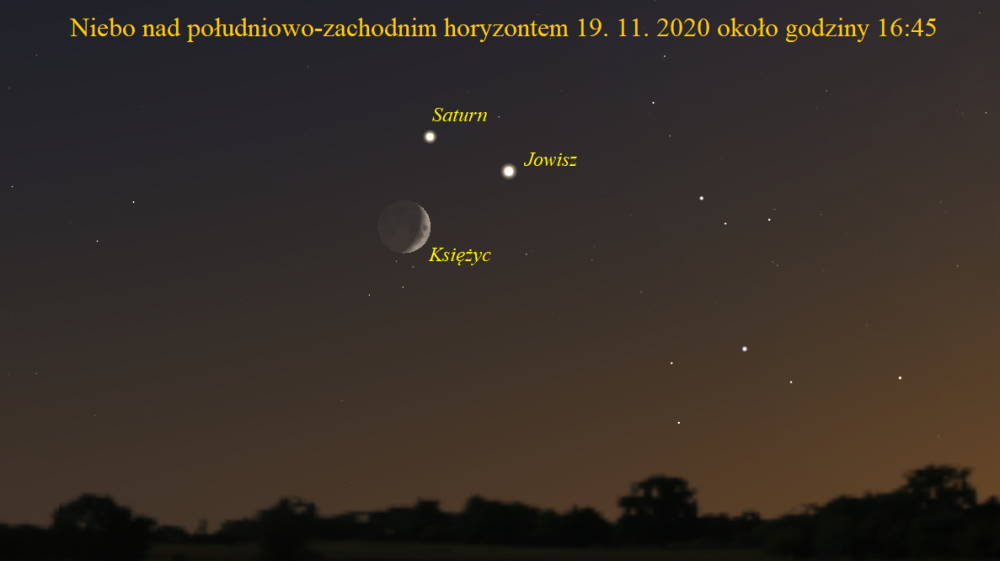Koniunkcja Księżyca i Jowisza rozświetli nocne niebo nad Polską