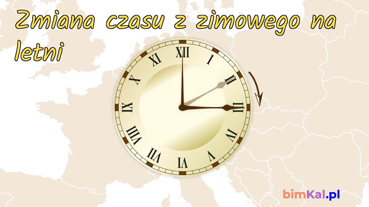 zmiana czasu na letni — najważniejsze informacje
