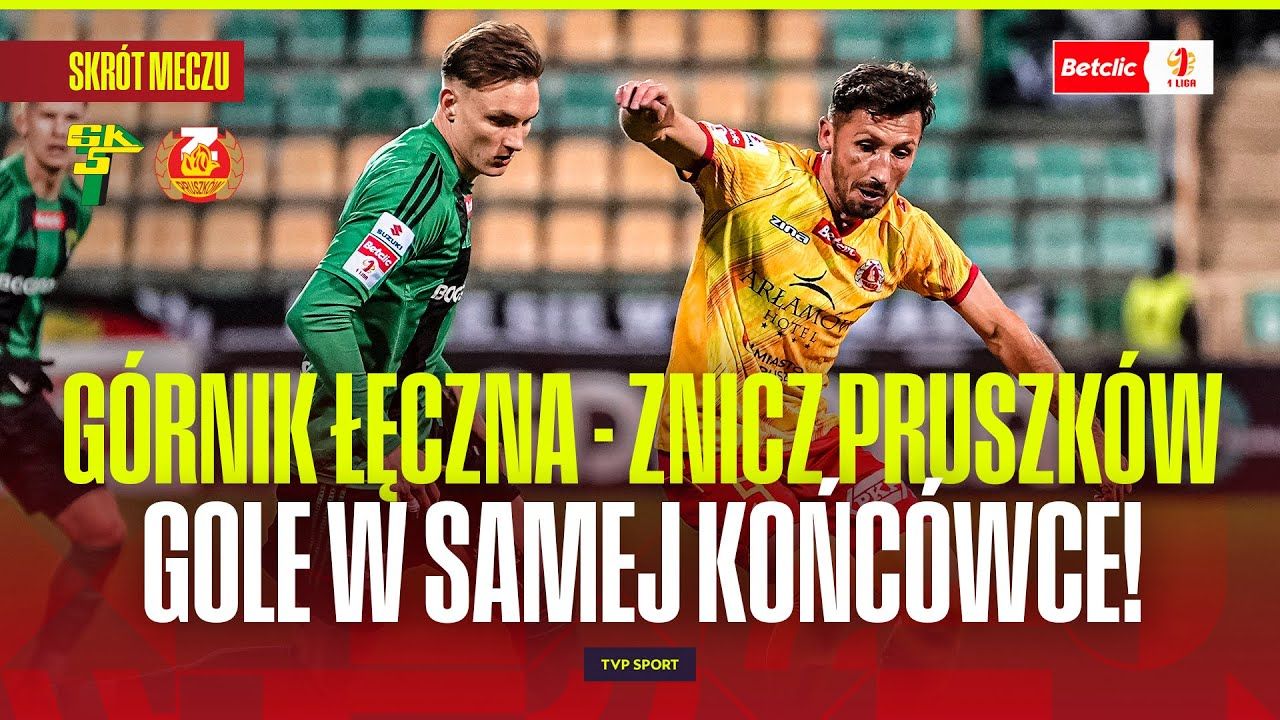 Znicz Pruszków – Górnik Łęczna 2:2 w 30. kolejce Betclic 1 Ligi