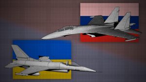 Ukraiński F-16 zestrzelił rosyjski Su-35 po raz pierwszy - ukrainian f-16 su-35 battle