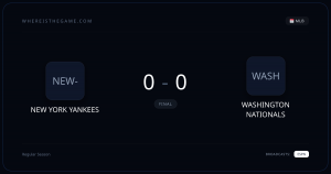 Yankees vs Nationals: start meczu opóźniony o dwie godziny